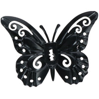 Set of 12 Red Small Metal Butterflies Garden/Home Wall Art Ornament