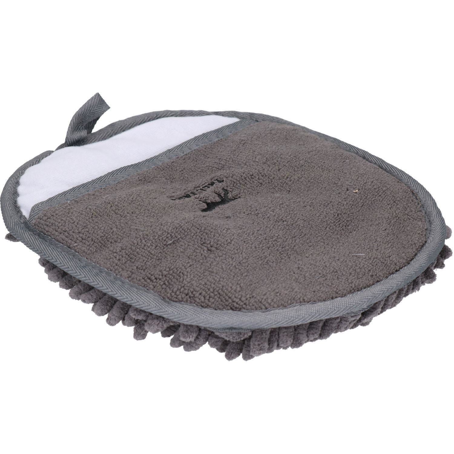Charcoal Gray Tall Tails One Size Fits All Muddy Wet Dog Puppy Pet  Drying Mitt