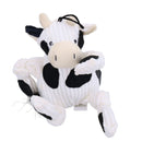 Small Cow Knottie Plush Durable Multi Squeaky Dog Puppy Toy 7x12x18cm