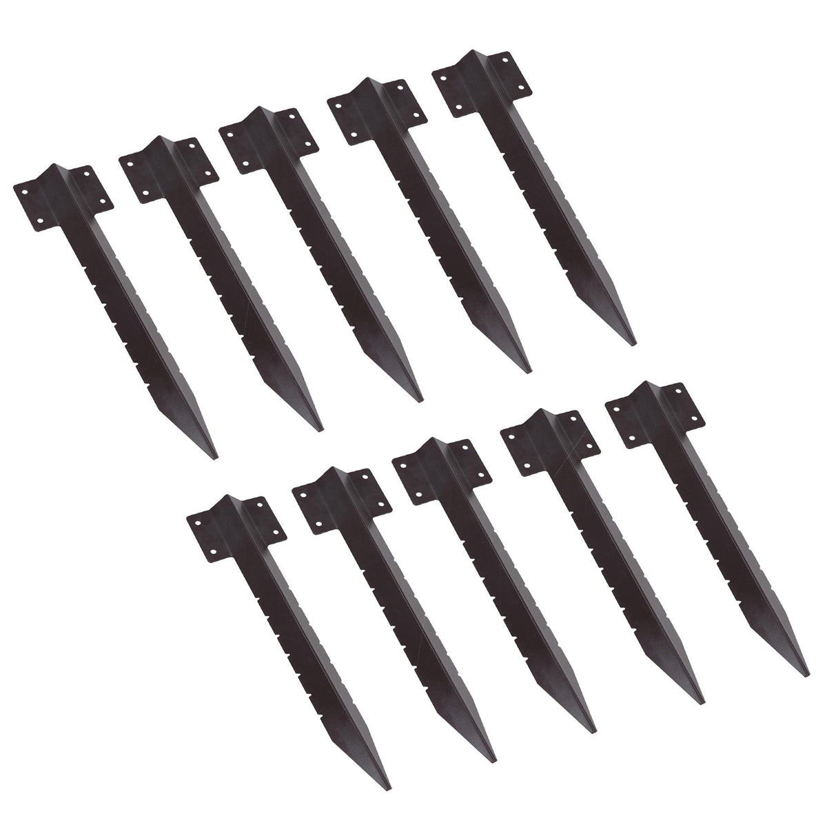 Garden Single Sleeper Straight Support Spike Stake Powder Coated 440mm