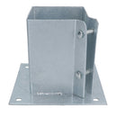 Fence Post Bolt Down Shoe Holder Support Clamp Galvanised 100 x 100mm