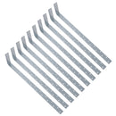 Vertical Light Duty Restraint Strap 600mm Length 100mm Bend Galvanised