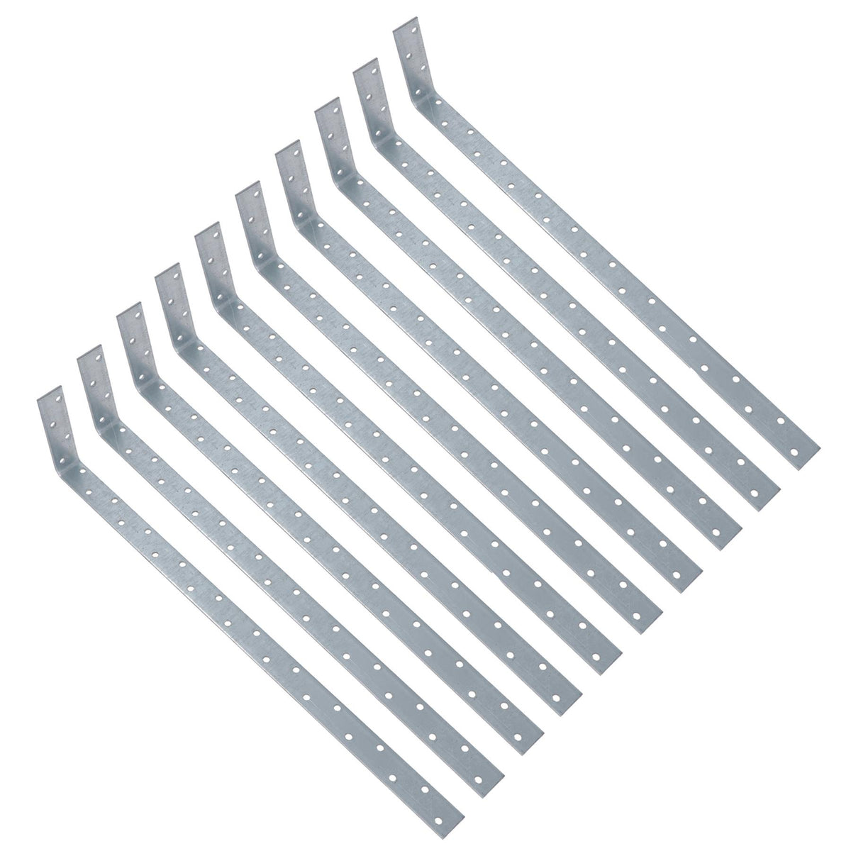 Vertical Light Duty Restraint Strap 600mm Length 100mm Bend Galvanised