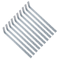 Vertical Light Duty Restraint Strap 600mm Length 100mm Bend Galvanised
