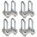 8 U Bolts And 4 Base Plate For Ifor Williams Trailers Twin Parabolic Leaf Springs