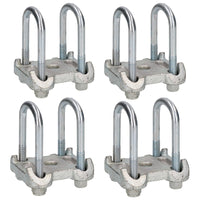 8 U Bolts And 4 Base Plate For Ifor Williams Trailers Twin Parabolic Leaf Springs