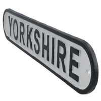 Yorkshire Cast Iron Sign Plaque Wall Door Fence Gate Post House Garden Yard