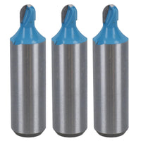 3 Pack TCT Cove Box Router Bit 6mm D 3.2mm Radius Cut Cutting Tool 1/2" Shank