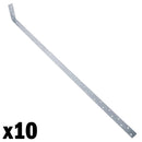 Vertical Light Duty Restraint Strap 1000mm Length 100mm Bend Galvanised