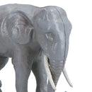 Elephant Money Bank Box Cast Iron Coin Cash Change Jar Animal Safari Africa