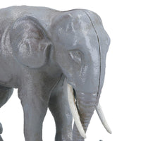 Elephant Money Bank Box Cast Iron Coin Cash Change Jar Animal Safari Africa