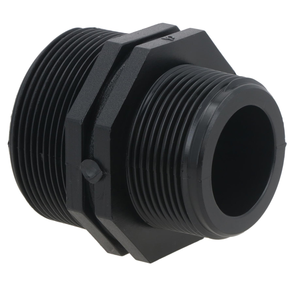 Polypropylene PP Male Threaded Pipe Reducing Nipple 1-1/2in x 1-1/4in BSP