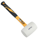 32oz White Rubber Mallet With Fibreglass Handle Hammer Non Marking Head