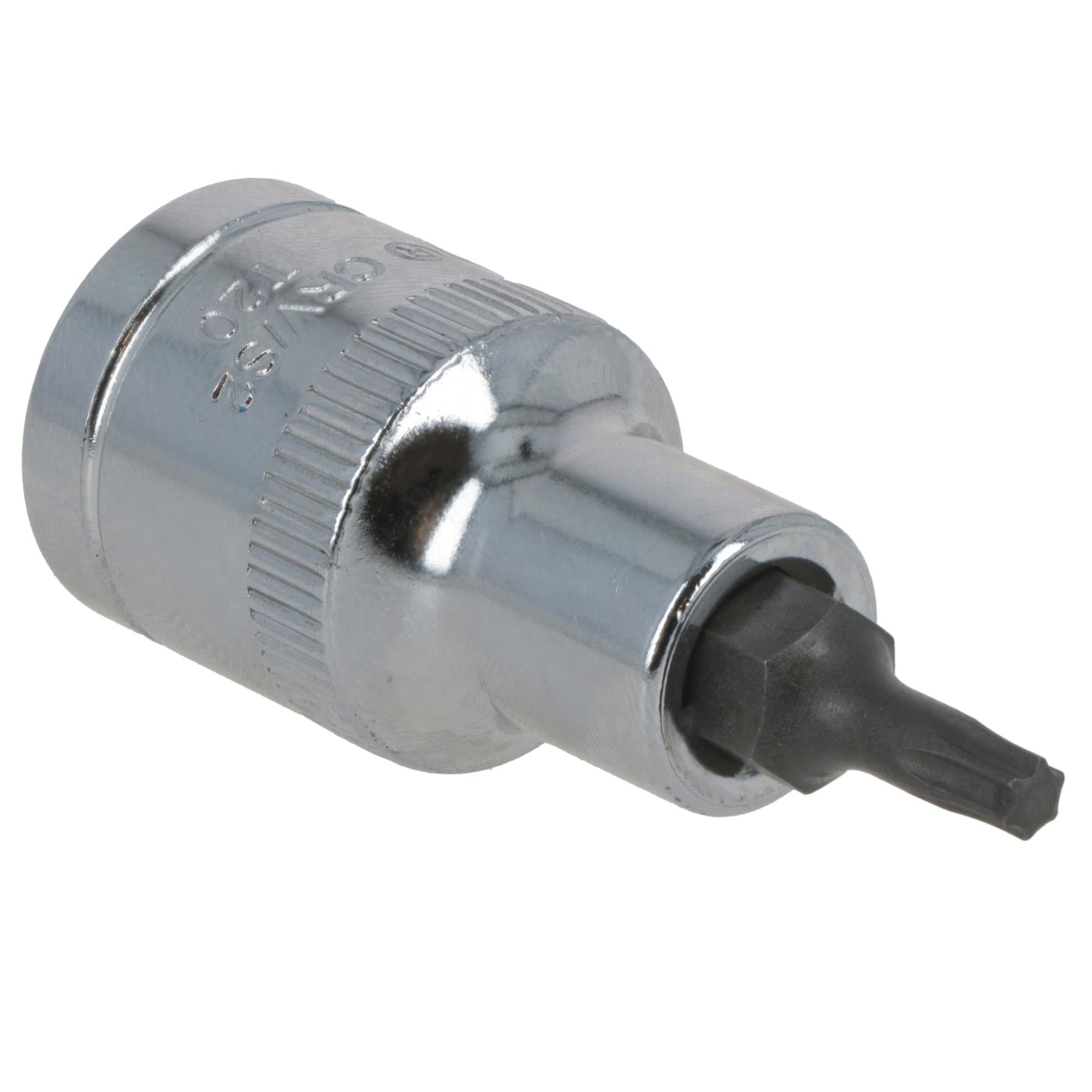 T25 Außen-Torx-Bit Stern-Stecknuss 1/2 Zoll Antrieb Standard Innen Chrom-Vanadium-Stahl