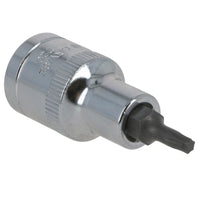 T25 Außen-Torx-Bit Stern-Stecknuss 1/2 Zoll Antrieb Standard Innen Chrom-Vanadium-Stahl