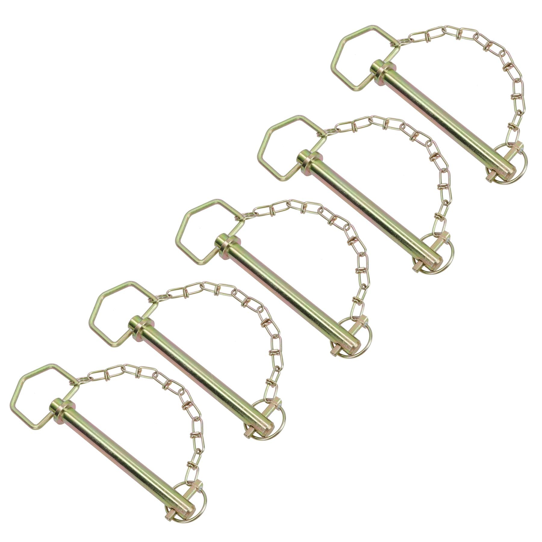 19mm (3/4in.) x 162mm Trailer Towing Hitch Pin For Tow Ball Pin Couplings 5pc