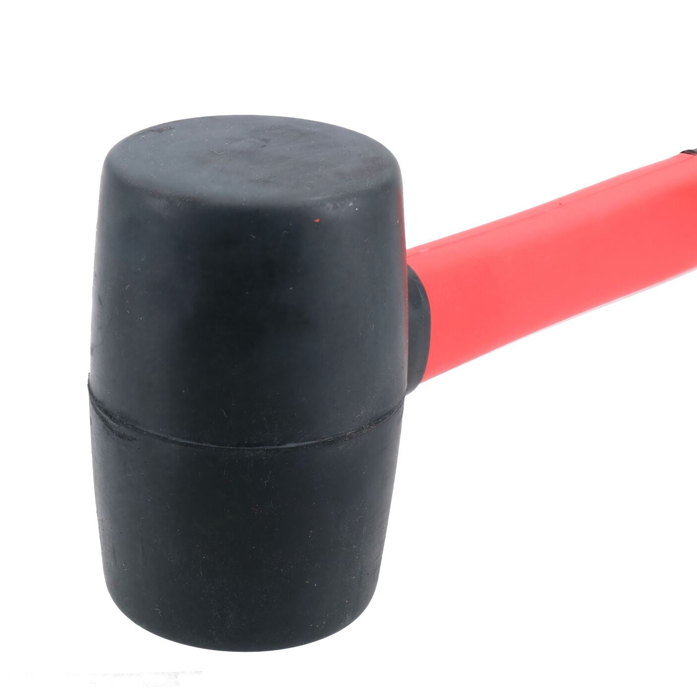 8oz Black Rubber Mallet With Fibreglass Handle Hammer Non Marking Head