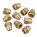 Raccords de tuyaux de frein en laiton 7/16" x 20 UNF femelle 10 PACK pour tuyau 1/4" FL16