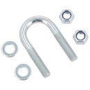 M8 Round Bend U Bolt 21mm x 50mm Width x Length Pipe Clamp Fixing