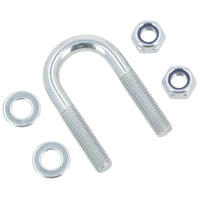 M8 Round Bend U Bolt 21mm x 50mm Width x Length Pipe Clamp Fixing