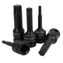 1/2" Drive Shallow and Deep Impact Torx Star Male Bits Sockets T20 – T80 18pc