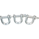 12mm D Shackles Dee Link Towing Rigging Pin Loop Galvanised Steel