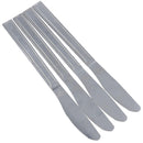 Stainless Steel Cutlery Dining Table Knives 20cm Long Silver In Colour