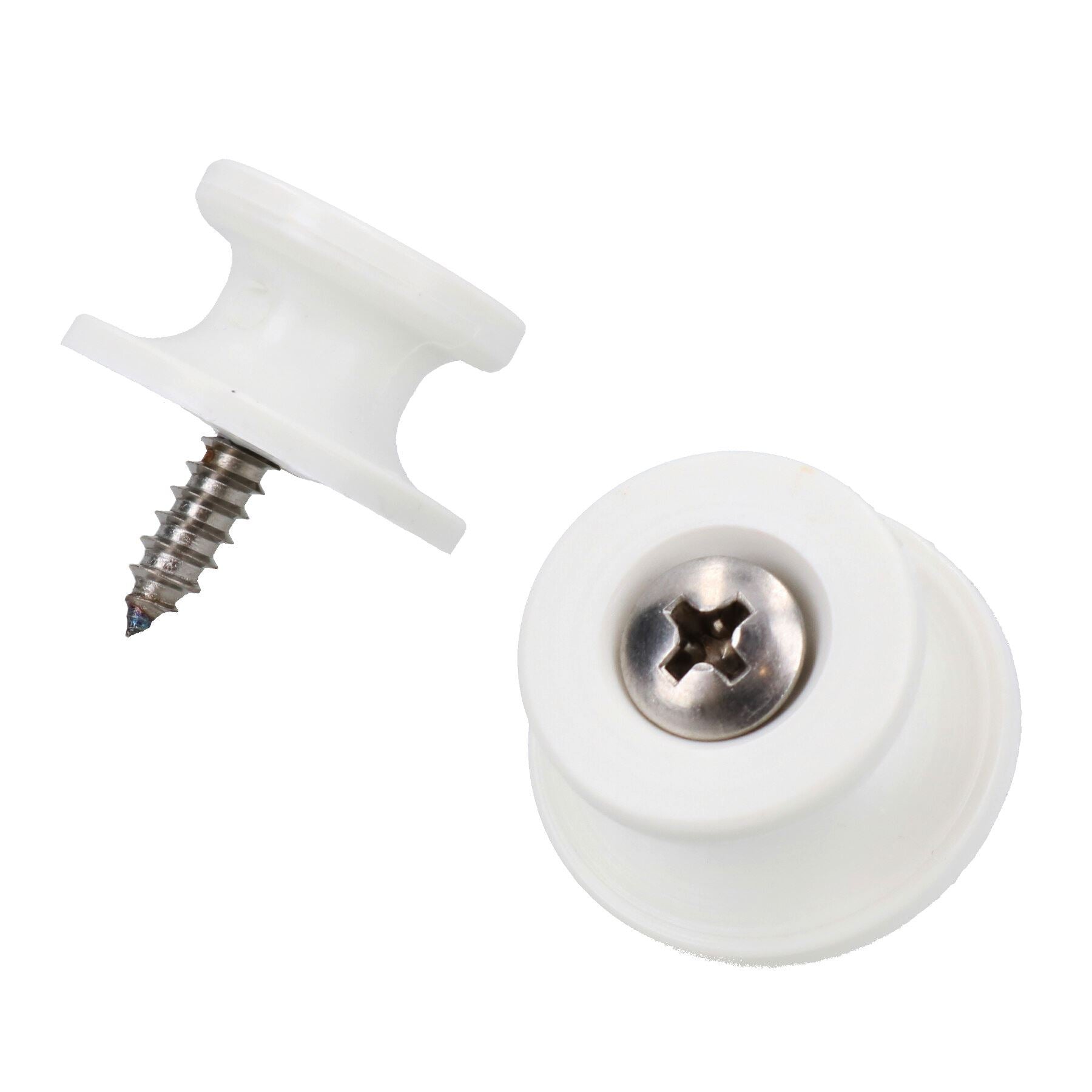 OEM White Boat Cover Sprayhood Button Tie Down Hook Stainless Screws