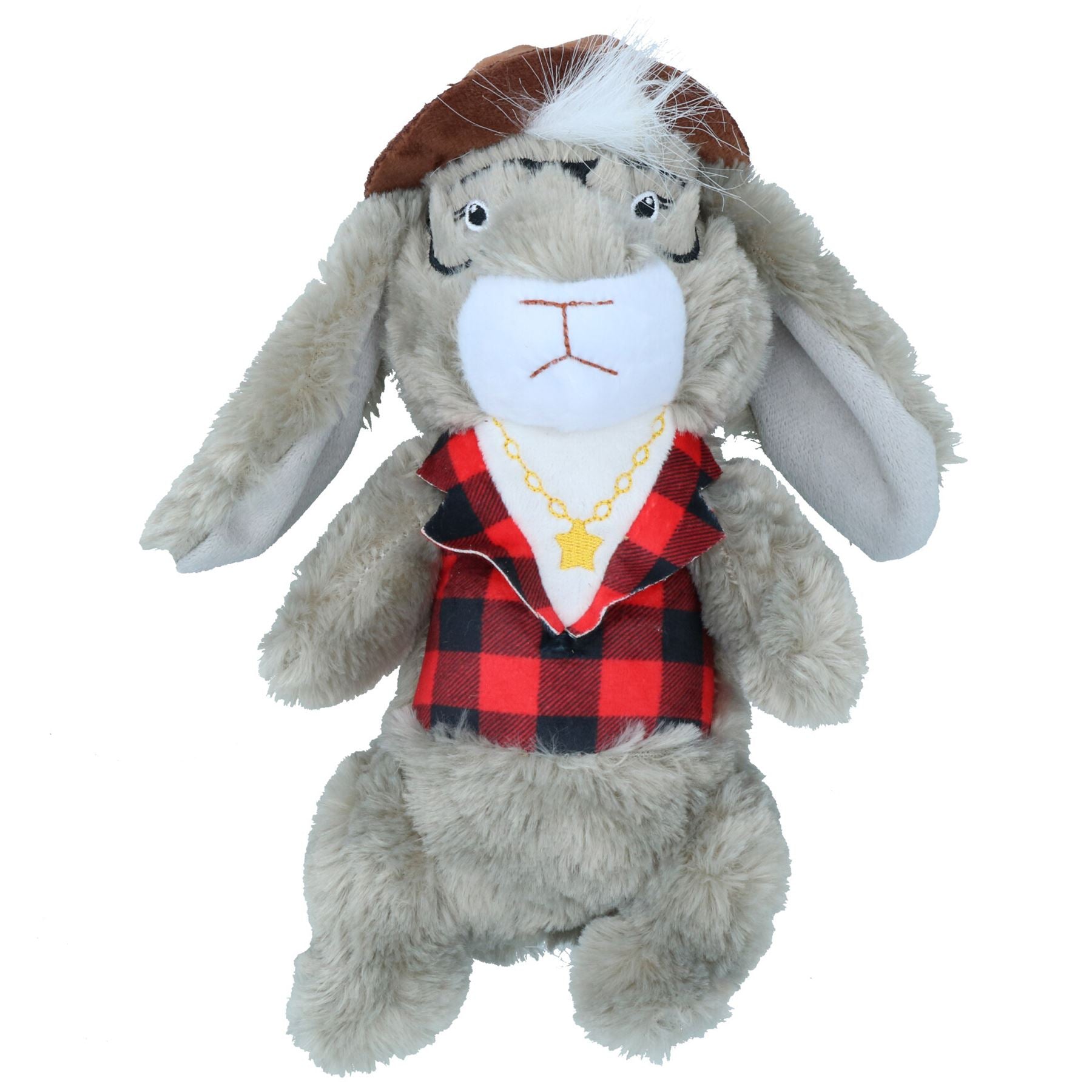 Peluche Dandy Dude Lapin Chien Chiot Jouet Doux pour Jouer avec Couineur