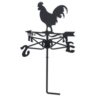 Cockerel Chicken Hen Weather Vane Vain Wall Mount House Roof Pressed Steel