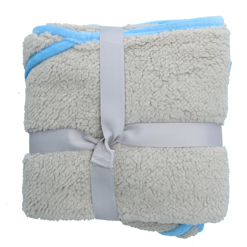 Blue Super Soft Puppy Small Dog Pocket Blanket Snuggle Blanket 60x60cm 2PK