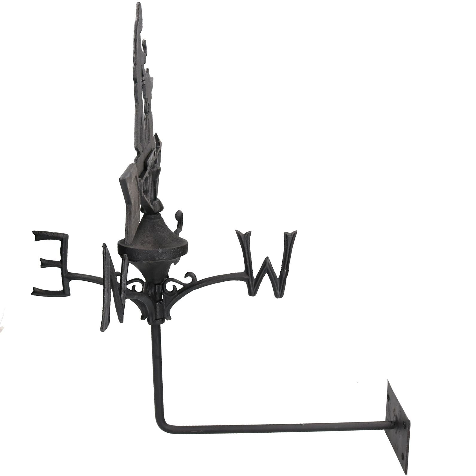 Blacksmith Weather Vane Vain Wall Mount House Roof Cast Iron Workshop Anvil