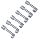 Douilles pour conduites d'injecteurs diesel 6 pièces 12 mm - 19 mm Outil de démontage de conduites de carburant 1/2"