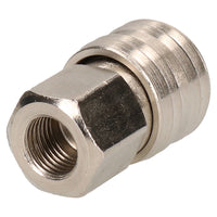 EURO Air Line Hose Connector Fitting Female Quick Release 1/4 BSP Female 2pk