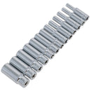 1/4" Drive Shallow + Deep Metric + Imperial Sockets 4 – 14mm 5/32” – 1/2" 47pc