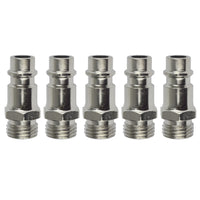 Euro Air Line Hose Fitting Connector Quick Release 1/4 BSP Male Thread 5pk