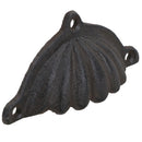 Furniture Door Pull Handle Cast Iron Cupboard Drawer Chest Shell Cup Clam