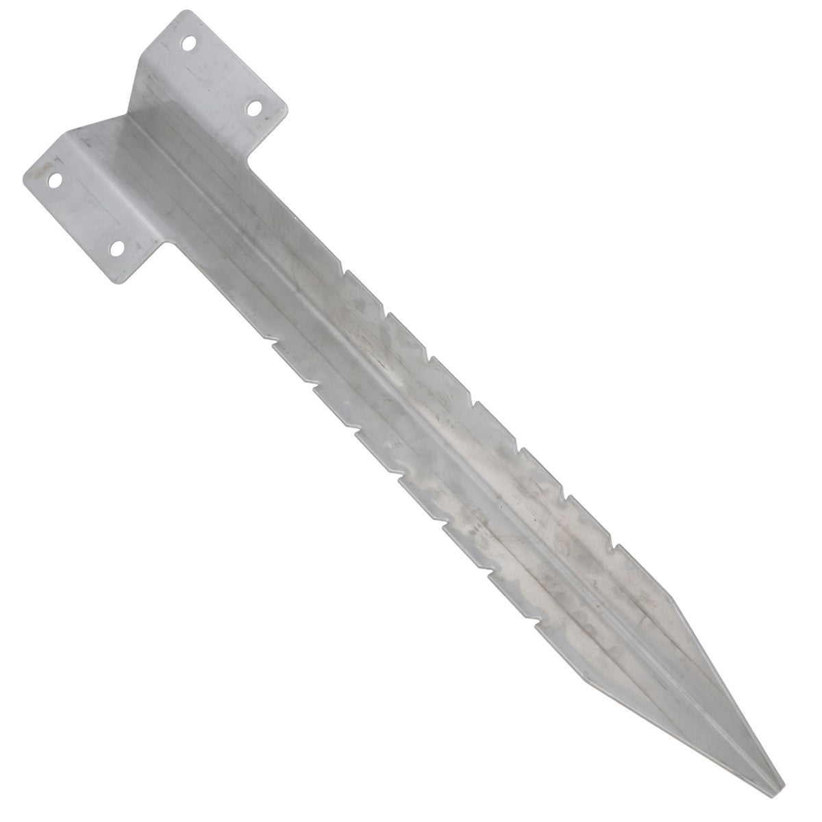 Garden Single Sleeper Straight Support Spike Stake Stainless Steel 440mm