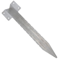 Garden Single Sleeper Straight Support Spike Stake Stainless Steel 440mm