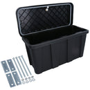 Small Trailer Plastic Lockable Tool Box Chest Locker Storage + A-Frame Fixing Kit