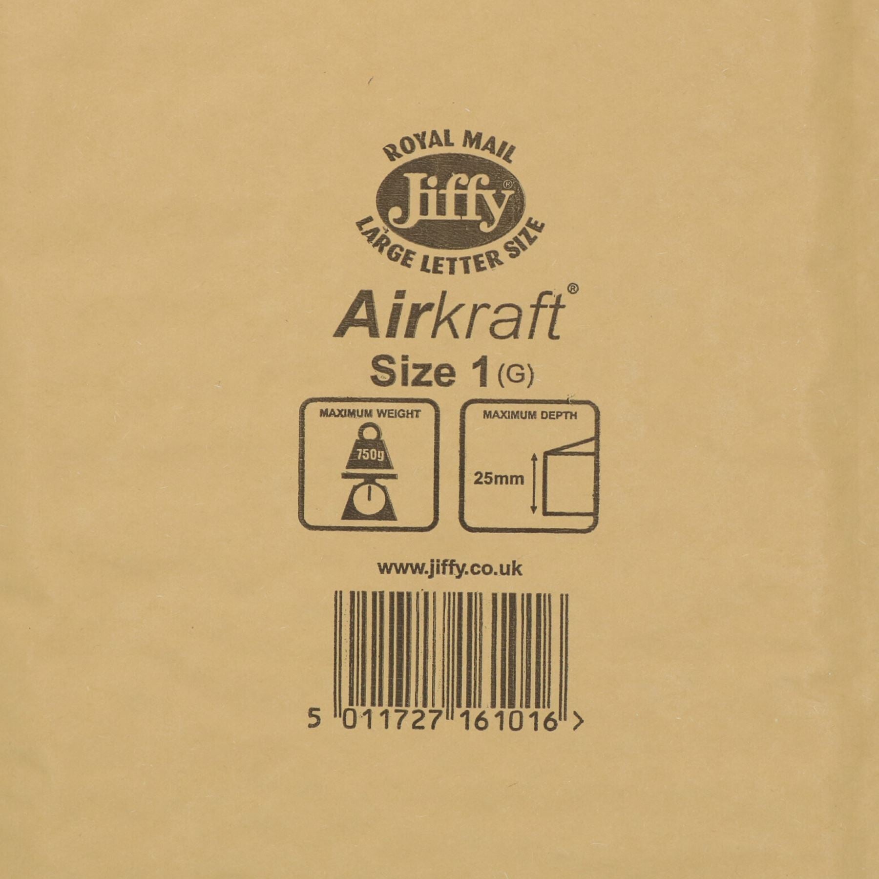 50pk Genuine Gold Jiffy Bag Airkraft Bubble Padded Mail Bag Envelope Size 1