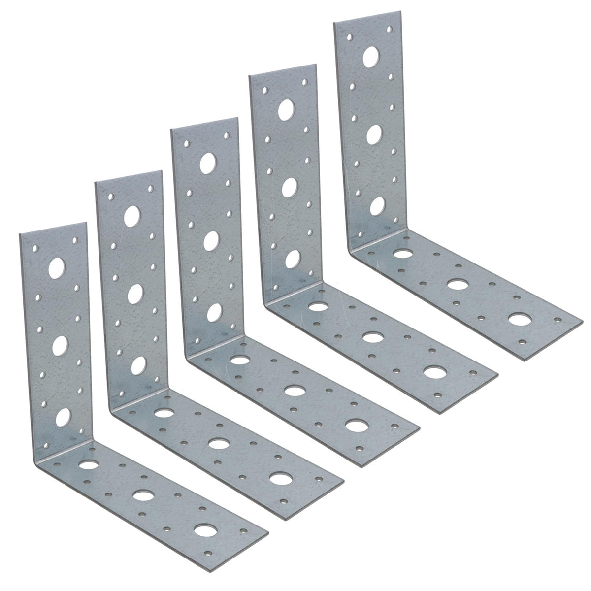 Timber Joist Angle Bracket Fastening Plate Galvanised Steel 150 x 150 x 50mm