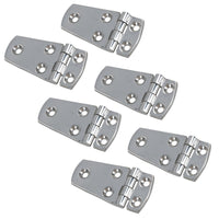 Polished Door Hinge Stainless Steel 76mm x 38mm 316 Long Marine Cabin Hatch