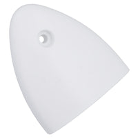 Air Vent Scoop Drain Cover Clamshell Shell Shaped White 56x50x12mm