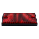 Red Rectangular Rear Reflector Pack of 10 Trailer Fence Gate Post TR074