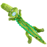 Plush Super Soft Unstuffed Wild Crinkler Alligator Dog Toy With Squeak 60x14x9cm