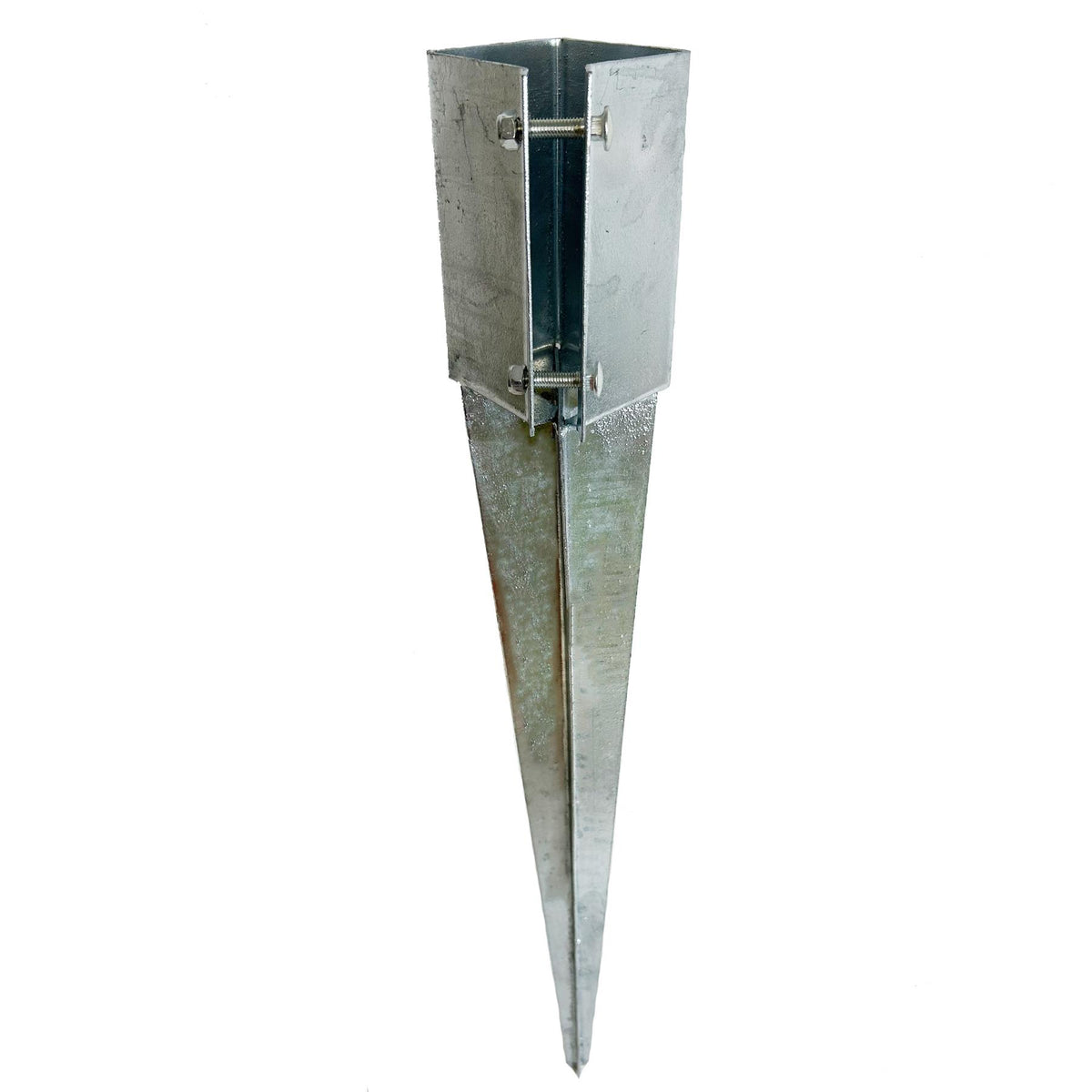 Fence Post Holder Support Drive In Spike Galvanised 75 x 75 x 750mm