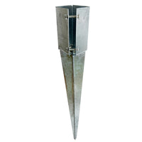 Fence Post Holder Support Drive In Spike Galvanised 75 x 75 x 750mm