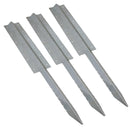 Garden Triple Sleeper Straight Support Spike Stake Galvanised Steel 930mm