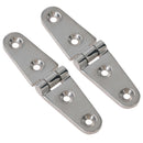 Polished Door Strap Hinge Stainless Steel 27mm x 103mm 316 Marine Cabin